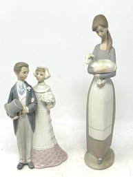 Pair Of Vintage Lladro Figures