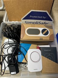 Collection Of Simply Safe Security System Equipment Please See Description