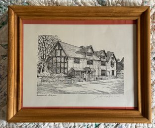 Shakespeares Birthplace Signed Corvin