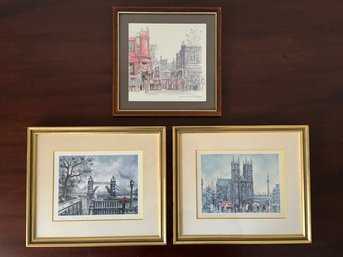 Group Of Framed London Scenes