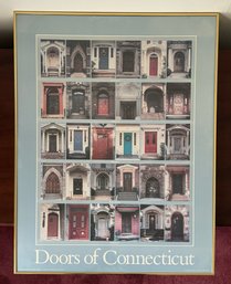 Vintage Doors Of Connecticut Poster Framed 1986