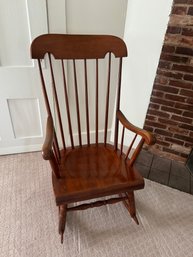 Vintage Wooden Rocker By Tell City Chair Co