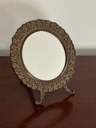 Vintage Brass Mirror