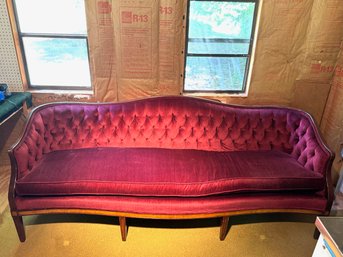 Vintage Velvet Sofa