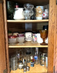 Collection Of Vintage Glassware And Mugs