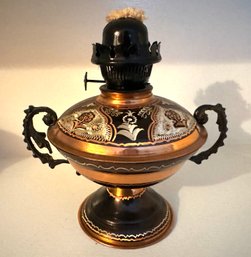 Vintage Turkish Oil Lamp By Glistan