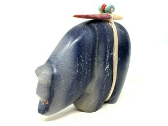 Bear Zuni Fetish Carving With Offering Bundle (DA)