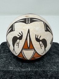 Vintage Signed Acoma Pueblo Small Ceramic Pot