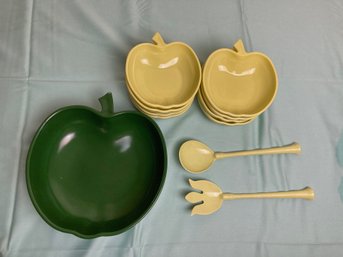 Apple Themed Salad Bowl Set