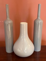 Trio Of Decorative Ceramic Vessels