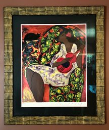 Femme Et Guitare (1994), Linda LeKinff - Serigraph W/COA