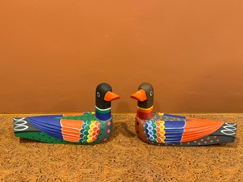 Folk Art Korean Wedding Ducks