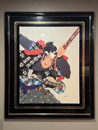 HISASHI OTSUKA 'The Spirit Of Musashi' 1983 Lithograph 2335/3000 Signed Framed