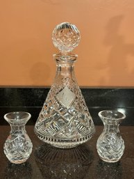 Collection Of Crystal Decanter And Waterford