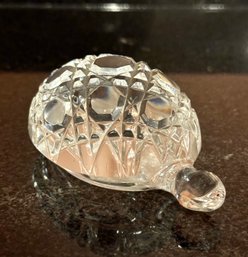 Vintage Waterford Crystal Turtle Paperweight