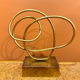 Abstract Brass Sculpture