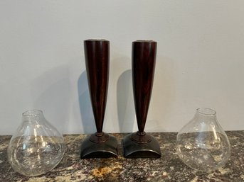 Warren Vienneau Turned Candlesticks