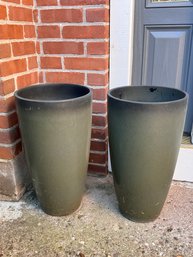 Pair Of Large Planters 21.25' H