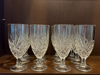 Set Of Twelve Shannon Crystal Goblets