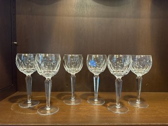 Set Of Six Waterford Crystal Stems