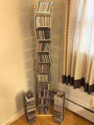 Large Collection Of CD's With Stands