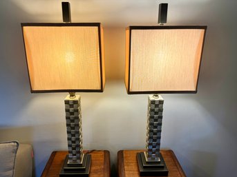 Pair Of Contemporary Table Lamps