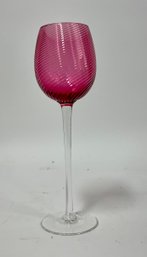 89. Good Quality Cranberry Goblet