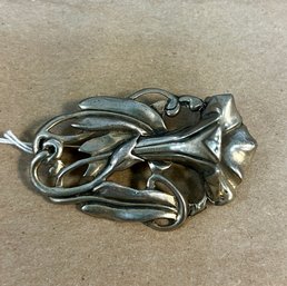 40. Vintage Sterling Calla Lily Pin