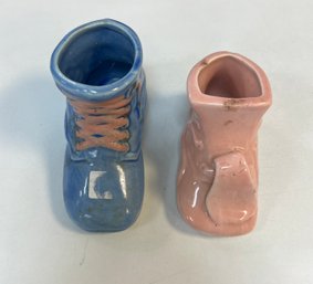 75. Vintage Ceramic Baby Shoes (2)