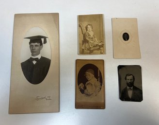 110. Collectors Lot Of Tintypes, Cartes De Visites And Antique Photos (5)