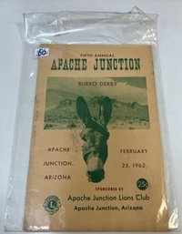 60. 1962 Apache Junction Lions Club Brochure
