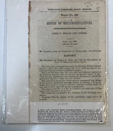 52. 1848 Claim Report From The Mexican War