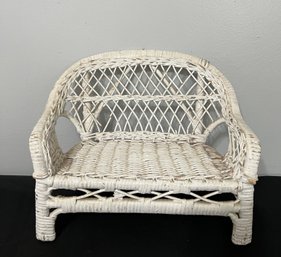 67. Wicker Doll Settee