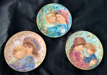 74. Edna Hibel Mother's Day Plates (3)