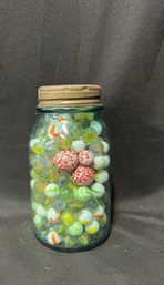 1. Jar Of Assorted Marbles