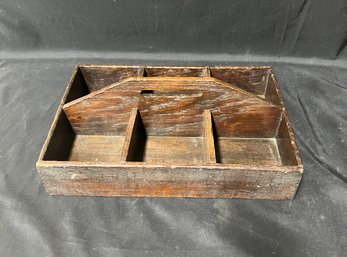 11. Primitive Wooden Tool Caddy