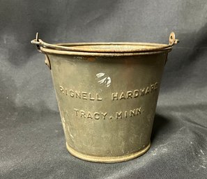 48. Vintage Tin Advertising Bucket