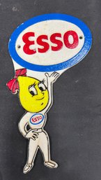 30. Cast Iron Esso Sign