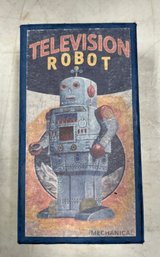 39. Vintage Tin Toy Television Robot