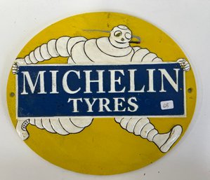 68. Michelin Tires Cast Iron Sign