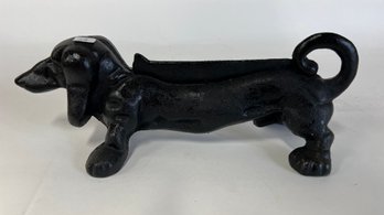 69. Cast Iron Dachshund Foot Scrapper