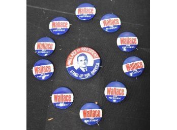 63. Wallace Presidential Campaign Buttons (11)