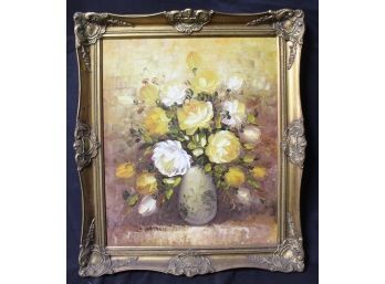 10. Oil On Canvas. Floral Still Life. Sgd. S. Barton