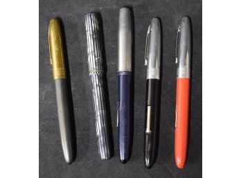 159.  Collector's Lot Of Vintage Fountain Pens (5)