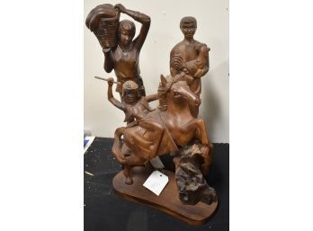 94. Philippine Wood Carved Figures (3)