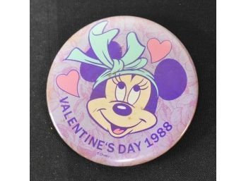 59. Valentines Day 1988 Disneyland Button