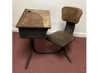 17. Mid Century School Desk