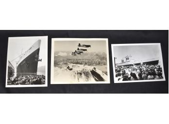 128. Vintage Photographs S.S. United States Launch & Others