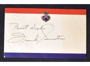 142  Frank Sinatra Autograph