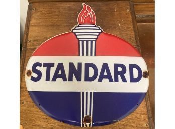 50. Standard Oil Sign On Tin